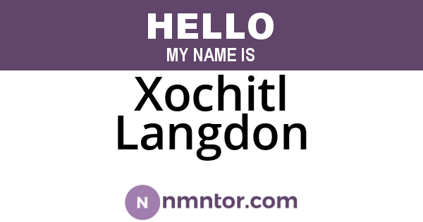 Xochitl Langdon