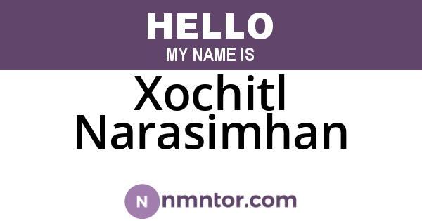 Xochitl Narasimhan