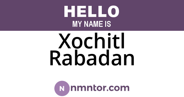 Xochitl Rabadan