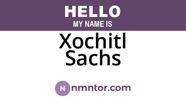 Xochitl Sachs