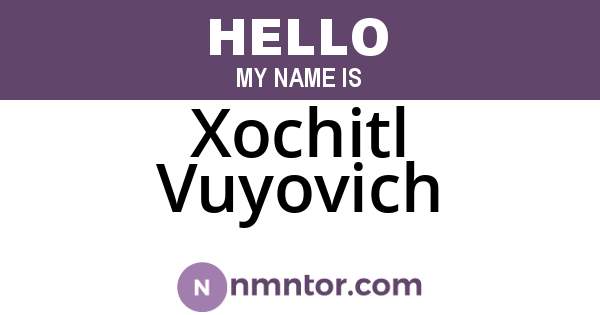 Xochitl Vuyovich
