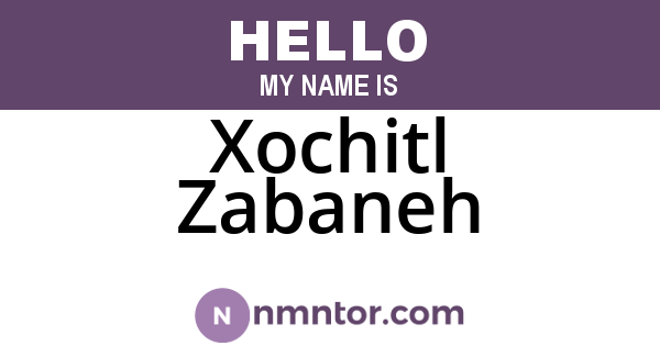 Xochitl Zabaneh