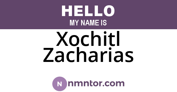 Xochitl Zacharias