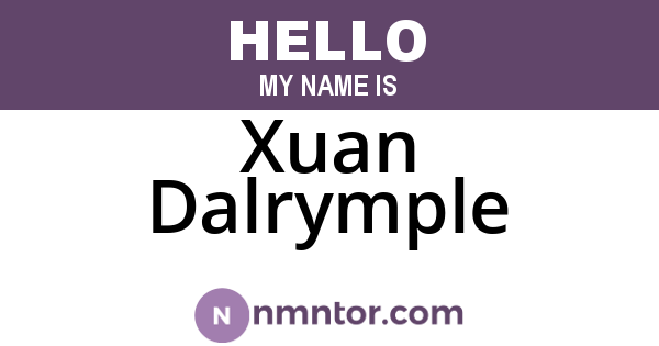 Xuan Dalrymple