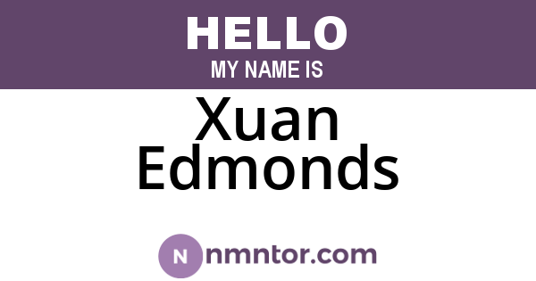 Xuan Edmonds