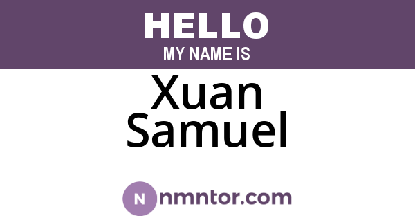 Xuan Samuel