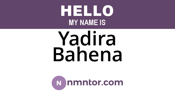 Yadira Bahena