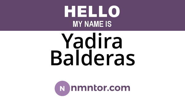 Yadira Balderas