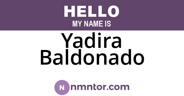 Yadira Baldonado