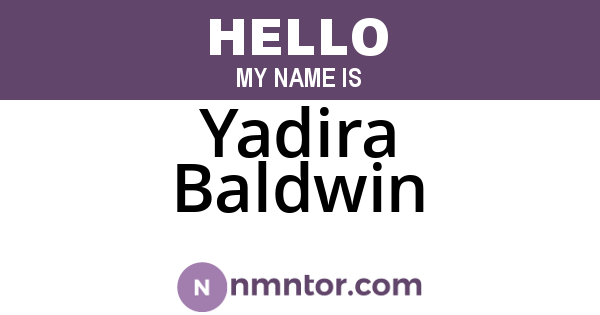 Yadira Baldwin