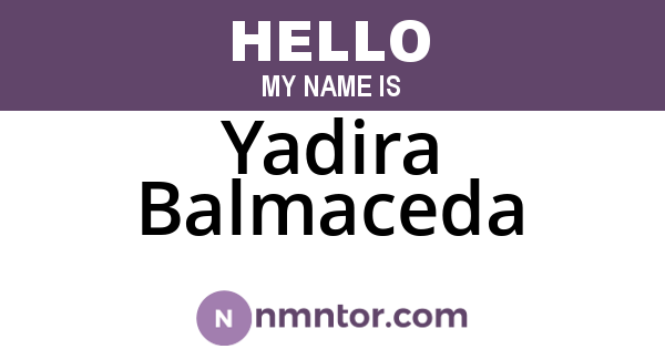 Yadira Balmaceda