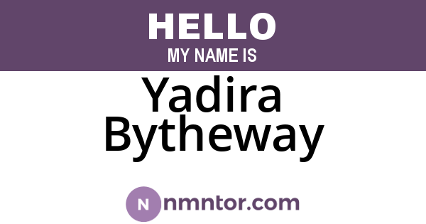 Yadira Bytheway