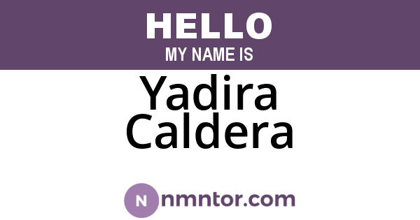 Yadira Caldera