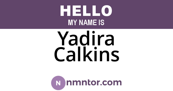 Yadira Calkins