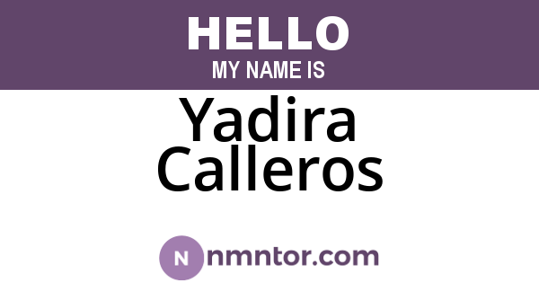 Yadira Calleros