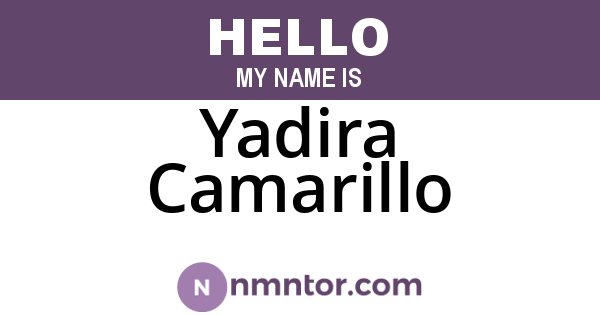 Yadira Camarillo