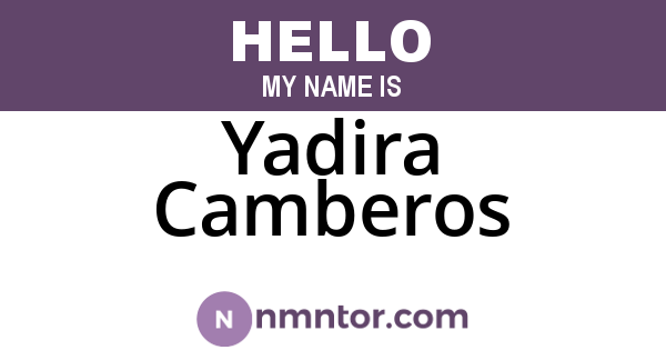 Yadira Camberos