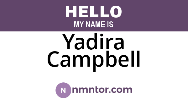 Yadira Campbell