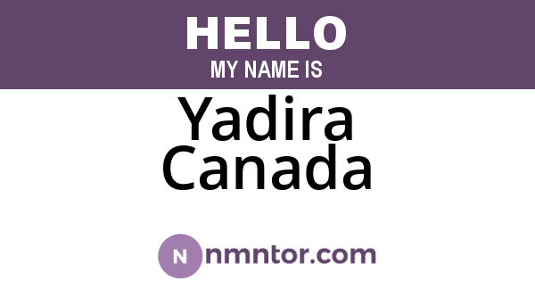 Yadira Canada