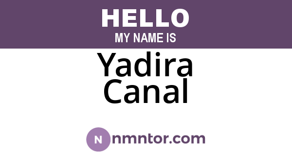 Yadira Canal