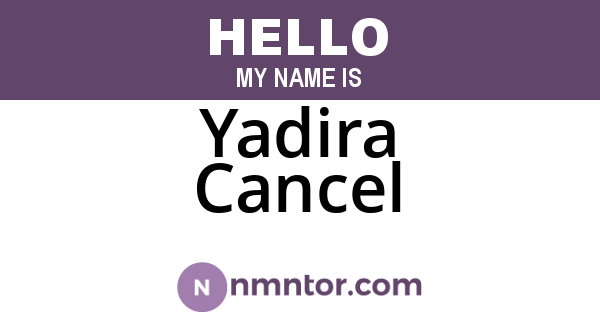 Yadira Cancel