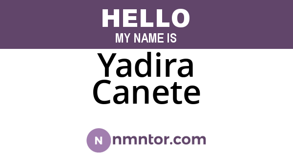 Yadira Canete