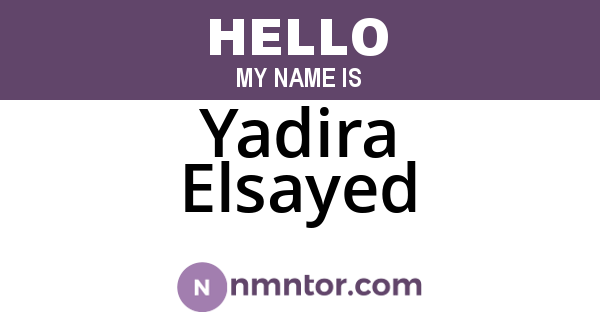 Yadira Elsayed