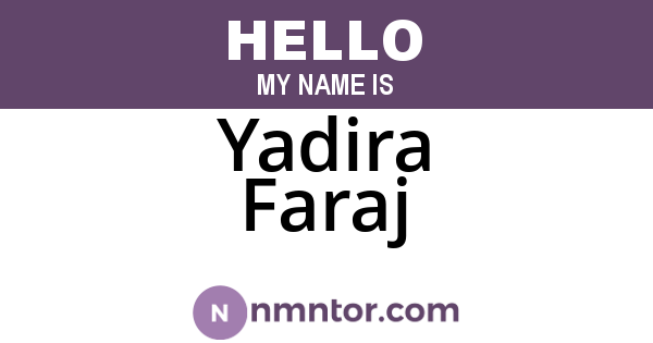 Yadira Faraj