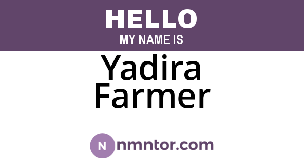Yadira Farmer