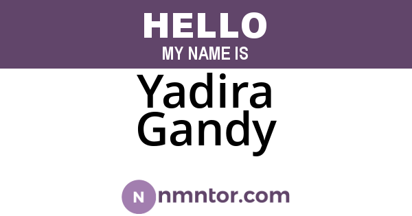 Yadira Gandy