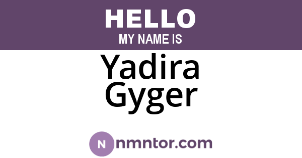 Yadira Gyger