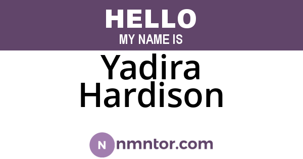 Yadira Hardison