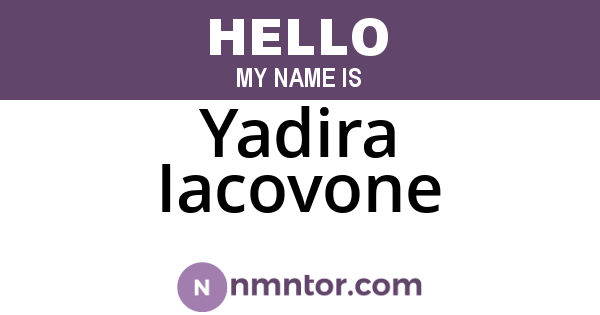 Yadira Iacovone