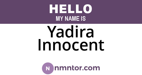 Yadira Innocent