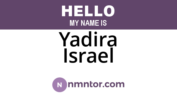 Yadira Israel