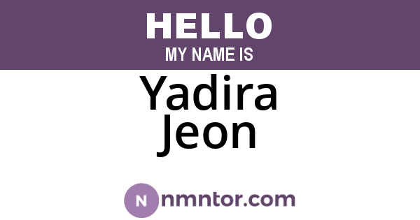 Yadira Jeon