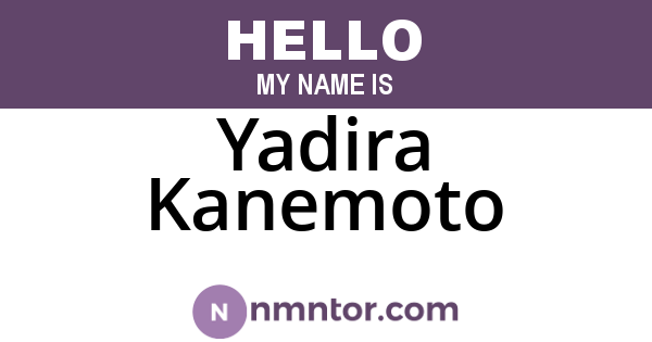 Yadira Kanemoto