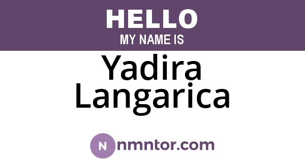 Yadira Langarica