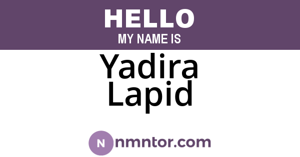 Yadira Lapid