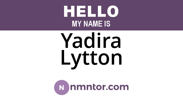 Yadira Lytton