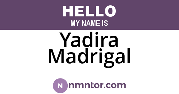 Yadira Madrigal