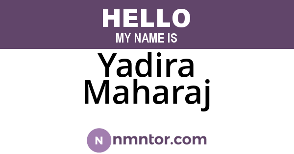 Yadira Maharaj