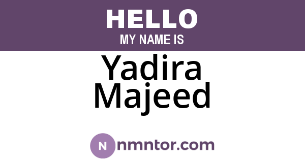 Yadira Majeed