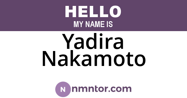 Yadira Nakamoto