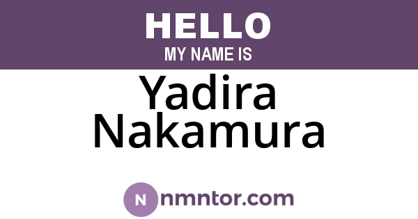 Yadira Nakamura