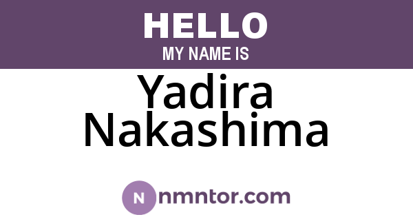 Yadira Nakashima