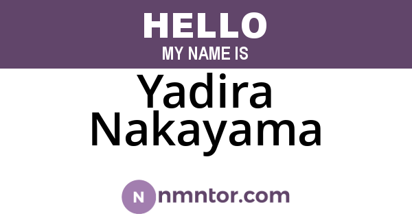 Yadira Nakayama