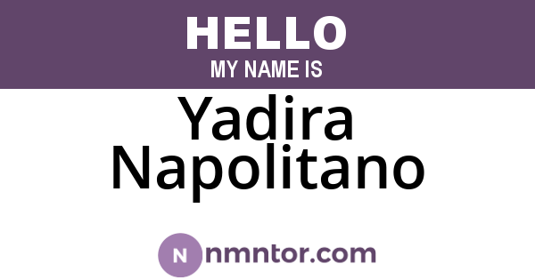 Yadira Napolitano