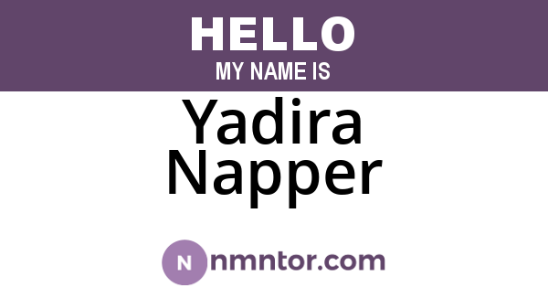 Yadira Napper
