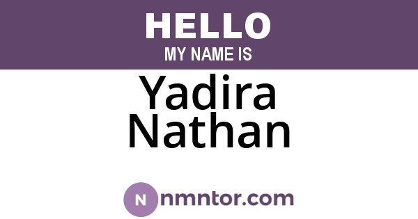 Yadira Nathan